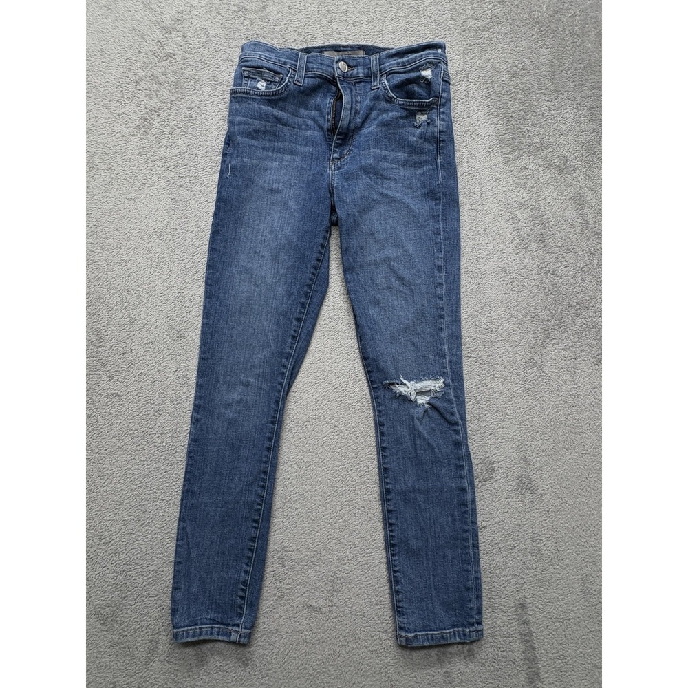 Joe's Jeans Womens 28 Blue Measured 27x25 Distressed Skinny Stretch Denim